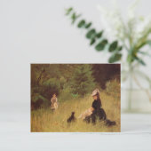 In een park van Berthe Morisot briefkaart (Staand voorkant)