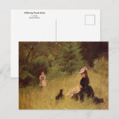 In een park van Berthe Morisot briefkaart (Voorkant / Achterkant)
