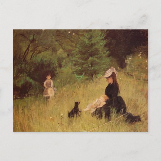 In een park van Berthe Morisot briefkaart (Voorkant)