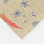 In een pekeltje fleece deken (Hoek)