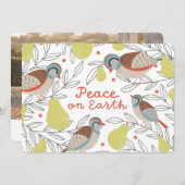 In een perenboom feestdagenkaart (Voorkant / Achterkant)