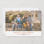 In een perenboom feestdagenkaart (Achterkant)