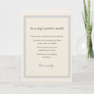 In een Perfecte Wereld Hond Vaderdag Bully Fokkerd Kaart