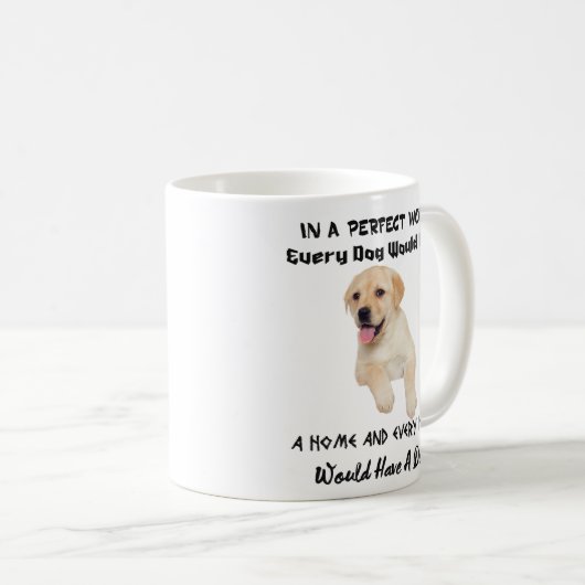 In een perfecte wereld zou elke hond een Mok thuis (Voorkant rechts)