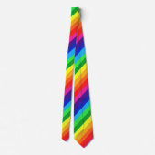 In een regenbooghemel met een gestreept patroon stropdas (Achterkant)