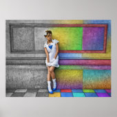 In een regenboogstad poster (Voorkant)