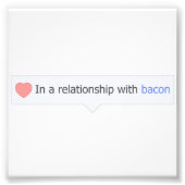 In een Relatie met Bacon Foto Afdruk (Voorkant)