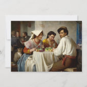 In een Romeinse Osteria door Carl Bloch Bedankkaart (Voorkant)
