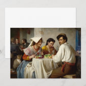In een Romeinse Osteria door Carl Bloch Bedankkaart (Voorkant / Achterkant)