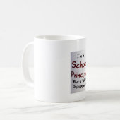 In een school Principal wat je supermacht Koffiemok (Voorkant links)