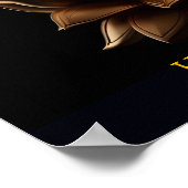 In een serene omgeving zit een prachtige gouden Bo Poster (Hoek)