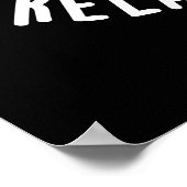 In een serieuze relatie-chip Funny Food Pun Dark B Poster (Hoek)