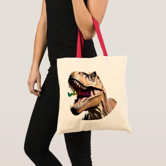 In een shoppersaurus van Bad Dino Tote Bag (Voorkant (product))