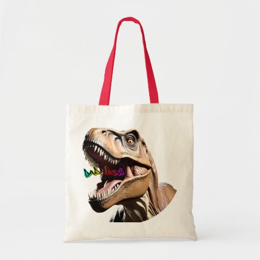 In een shoppersaurus van Bad Dino Tote Bag (Voorkant)