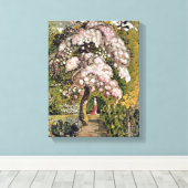 In een Shoreham Garden (w/c) Canvas Afdruk (Insitu (Houten vloer))