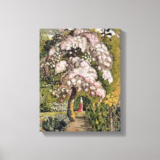 In een Shoreham Garden (w/c) Canvas Afdruk (Voorkant)