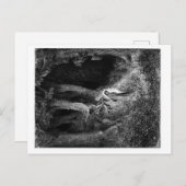 in een somber hout briefkaart (Voorkant / Achterkant)