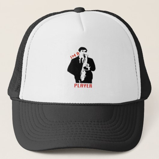 In een speler trucker pet (Voorkant)