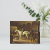 In een stabiele briefkaart (Staand voorkant)