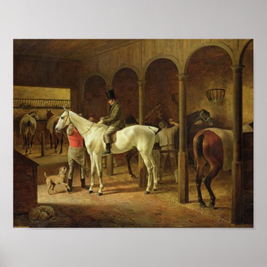 In een stabiele poster (Voorkant)