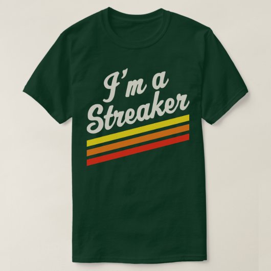 In een Streaker Run Streak Running Gift T-shirt (Design voorkant)