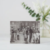 In een struik tavern, 1878 briefkaart (Staand voorkant)