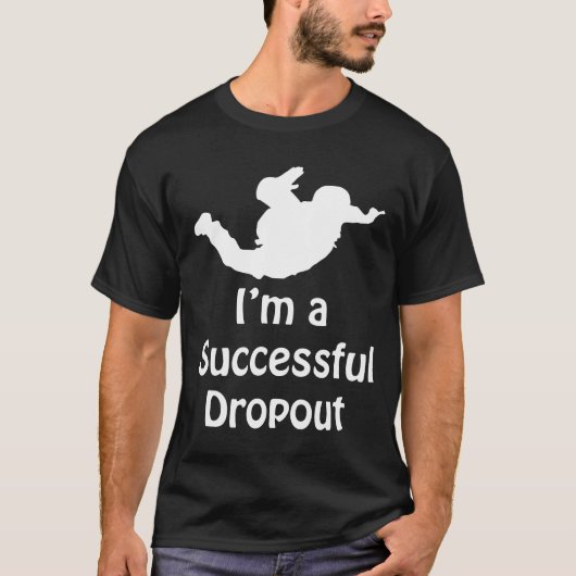 In een succesvolle uitval skydiving t-shirt (Voorkant)