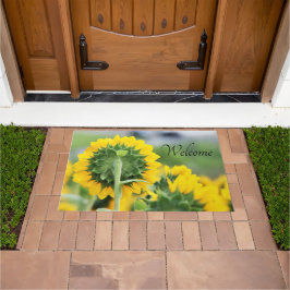 In een Sunflower Field Welcome Mat