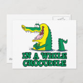 in een tijdje krokodil briefkaart (Voorkant / Achterkant)