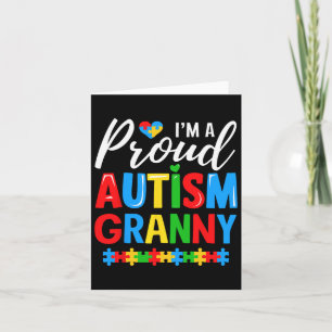 In een trots autisme oma bewustzijn puzzel stuk kaart