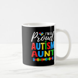 In een trots autisme tante bewustzijn puzzelstuk koffiemok