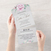 In één trouwuitnodiging voor volwassenen geen kind all in one uitnodiging (Afscheurbaar)