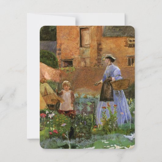 In een tuin in Cookham door George John Pinwell (Voorkant)