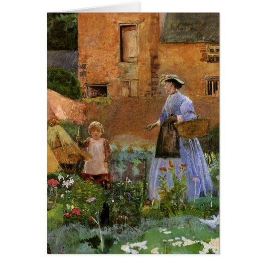 In een tuin in Cookham door George John Pinwell (Voorkant)