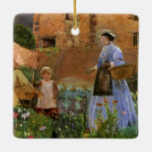 In een tuin in Cookham door George John Pinwell Keramisch Ornament (Achterkant)