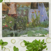 In een tuin in Cookham door George John Pinwell Theedoek (Gevouwen)