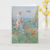 In een tuinschilderij kaart (Gele Bloem)