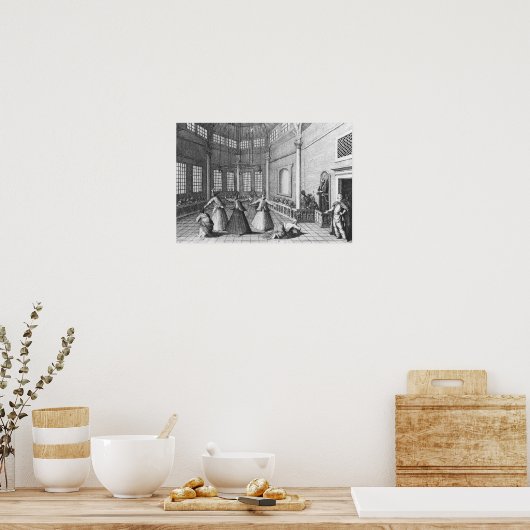 In een Turkse moskee, illustratie Poster (Keuken)