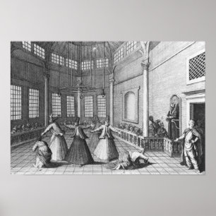 In een Turkse moskee, illustratie Poster