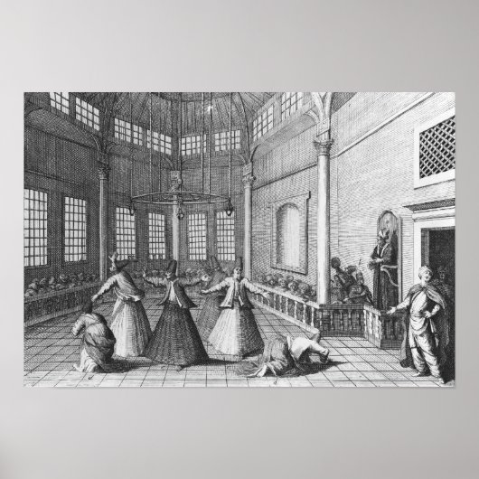 In een Turkse moskee, illustratie Poster (Voorkant)