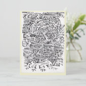 In een Tussen-plaats, de Kaart van de de inktteken (Staand voorkant)