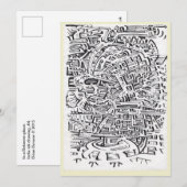 In een Tussen-plaats, de Kaart van de de inktteken (Voorkant / Achterkant)