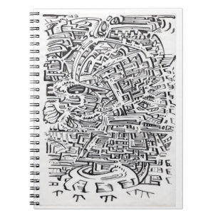 In een Tussen-plaats, inkttekening Notitieboek