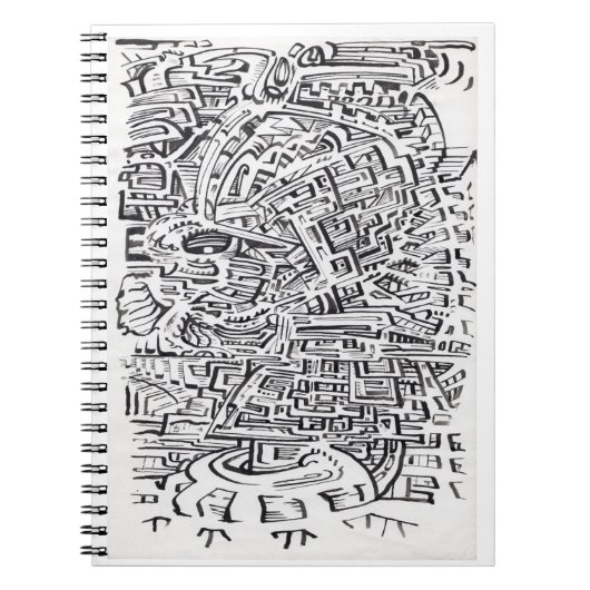 In een Tussen-plaats, inkttekening Notitieboek (Voorkant)