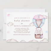 In een uitnodiging voor een Cloud Baby Shower (Voorkant)