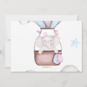 In een uitnodiging voor een Cloud Baby Shower (Achterkant)