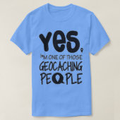 In een van die geocaching mensen t-shirt (Design voorkant)