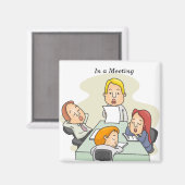 In een vergadering magneet (Voorkant / Achterkant)