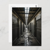 In een verlaten gevangenis briefkaart (Voorkant / Achterkant)