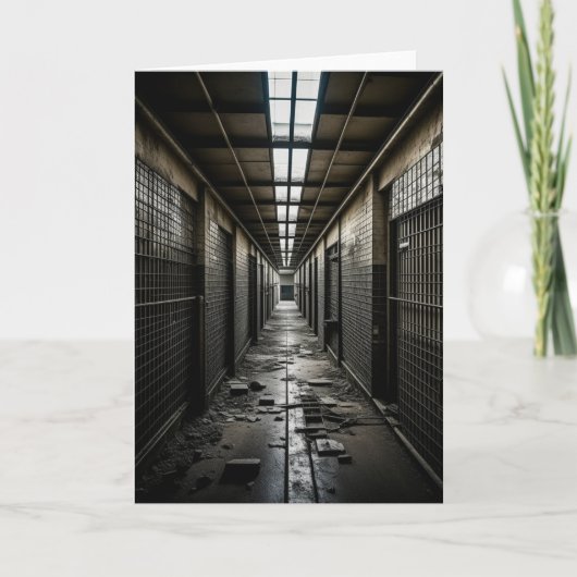 In een verlaten gevangenis kaart (Voorkant)